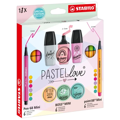 Stabilo MINI Pastellove 18 db-os készlet Stabilo MINI Pastellove 18 db-os készlet