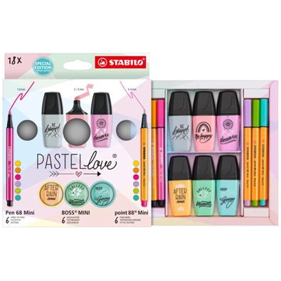 Stabilo MINI Pastellove 18 db-os készlet Stabilo MINI Pastellove 18 db-os készlet