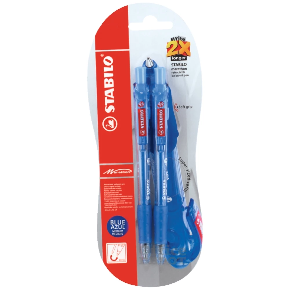 Stabilo Marathon 318 2db-os kék golyóstoll