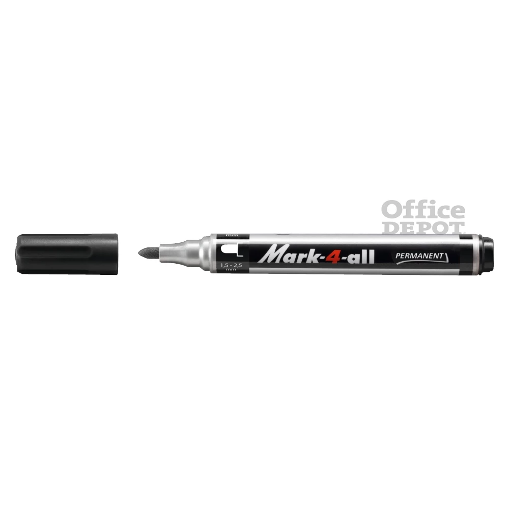 Stabilo Mark-4-All gömbhegyű fekete permanent marker