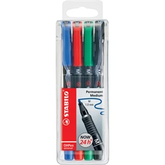Stabilo OHPen 843 M 4db-os vegyes színű permanent marker készlet Stabilo OHPen 843 M 4db-os vegyes színű permanent marker készlet