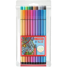 Stabilo Pen 68 20db-os vegyes színű filctoll készlet Stabilo Pen 68 20db-os vegyes színű filctoll készlet
