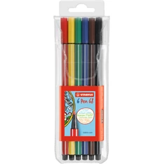 Stabilo Pen 68 6db-os vegyes színű rostirón készlet Stabilo Pen 68 6db-os vegyes színű rostirón készlet