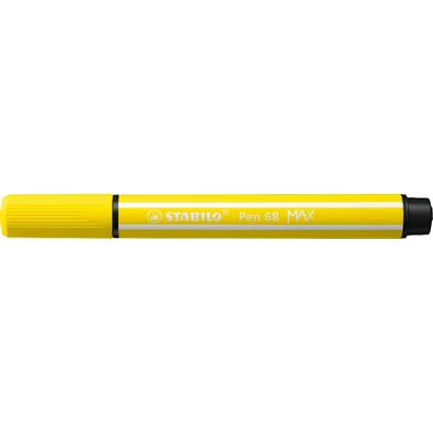 Stabilo Pen 68 MAX vágott hegyű citromsárga prémium rostirón Stabilo Pen 68 MAX vágott hegyű citromsárga prémium rostirón