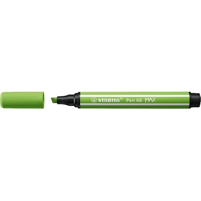 Stabilo Pen 68 MAX vágott hegyű világos zöld prémium rostirón Stabilo Pen 68 MAX vágott hegyű világos zöld prémium rostirón