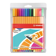 Stabilo Point 88 Individual 10+5db-os vegyes színű tűfilc készlet
