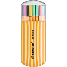Stabilo Point 88 Zebrui 20db-os vegyes színű tűfilc készlet Stabilo Point 88 Zebrui 20db-os vegyes színű tűfilc készlet