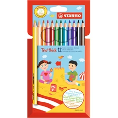 Stabilo Trio thick vastag 12db-os színes ceruza készlet Stabilo Trio thick vastag 12db-os színes ceruza készlet