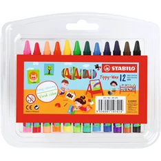 Stabilo Yippy-Wax mcs 12db-os vegyes színű zsírkréta