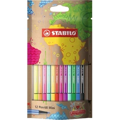 Stabilo mySTABILOdesign Pen 86 Mini 12db-os vegyes színű rostirón készlet Stabilo mySTABILOdesign Pen 86 Mini 12db-os vegyes színű rostirón készlet