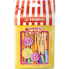 Stabilo Point 88 Mini Sweet Colors 15db-os vegyes színű tűfilc készlet Stabilo Point 88 Mini Sweet Colors 15db-os vegyes színű tűfilc készlet