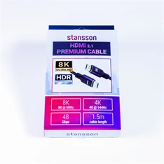 Stansson 1,5m HDMI 2.1 kábel Stansson 1,5m HDMI 2.1 kábel
