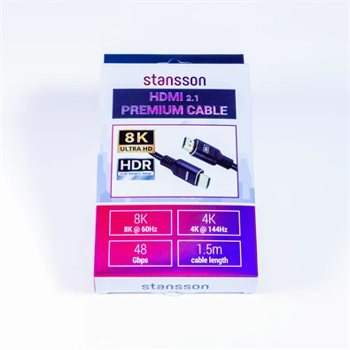 Stansson 1,5m HDMI 2.1 kábel Stansson 1,5m HDMI 2.1 kábel