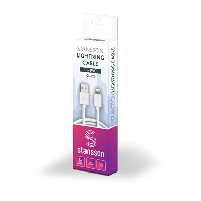 Stansson 1m Lightning kábel Stansson 1m Lightning kábel
