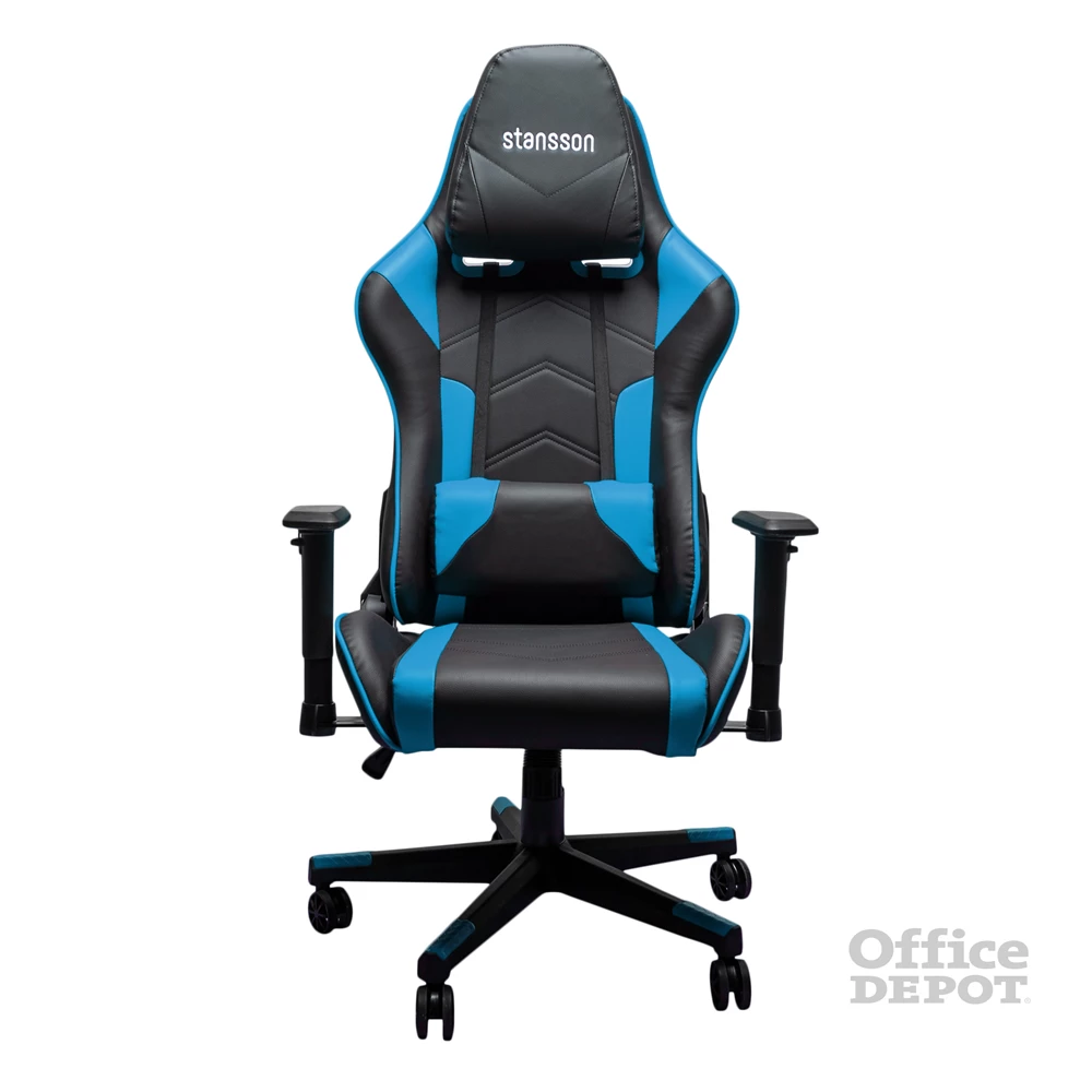 Stansson UCE602BK fekete-kék gamer szék
