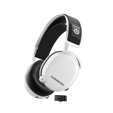 SteelSeries Arctis 7+ fehér vezeték nélküli gamer headset SteelSeries Arctis 7+ fehér vezeték nélküli gamer headset