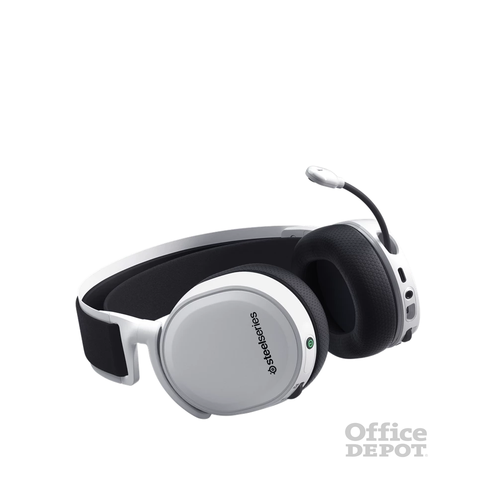 SteelSeries Arctis 7+ fehér vezeték nélküli gamer headset