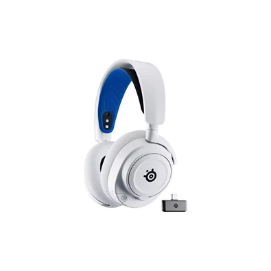 SteelSeries Arctis Nova 7P vezeték nélküli fehér gamer headset SteelSeries Arctis Nova 7P vezeték nélküli fehér gamer headset