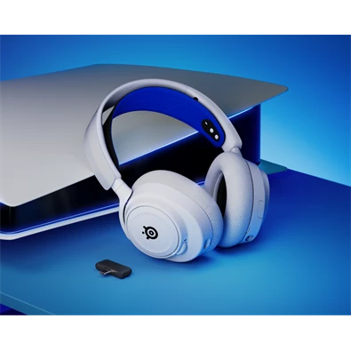 SteelSeries Arctis Nova 7P vezeték nélküli fehér gamer headset SteelSeries Arctis Nova 7P vezeték nélküli fehér gamer headset