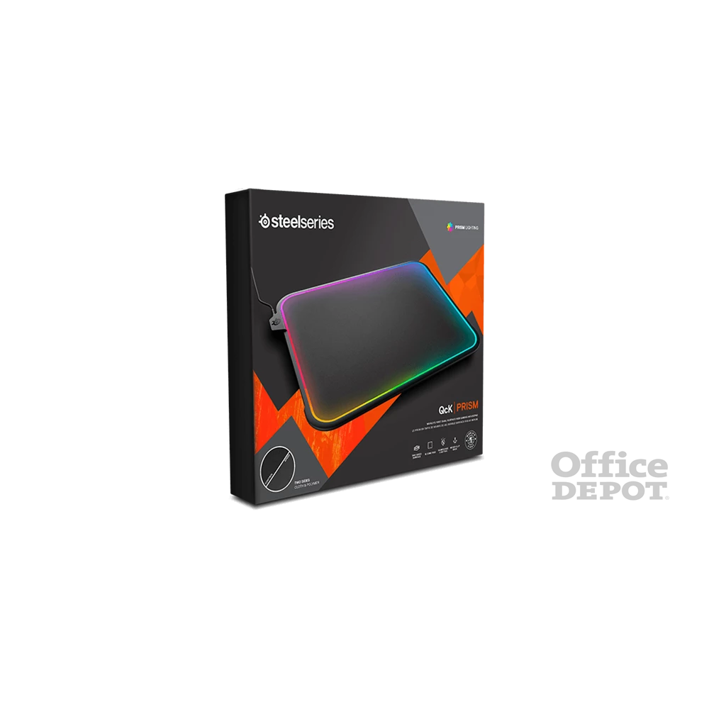 SteelSeries QCK Prism RGB Cloth Medium világító gamer egérpad