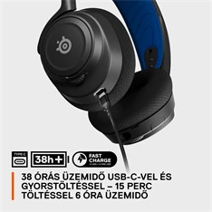 Steelseries Arctis Nova 7P vezeték nélküli kék-fekete gamer headset Steelseries Arctis Nova 7P vezeték nélküli kék-fekete gamer headset