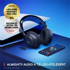 Steelseries Arctis Nova 7P vezeték nélküli kék-fekete gamer headset Steelseries Arctis Nova 7P vezeték nélküli kék-fekete gamer headset