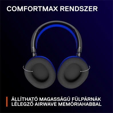 Steelseries Arctis Nova 7P vezeték nélküli kék-fekete gamer headset Steelseries Arctis Nova 7P vezeték nélküli kék-fekete gamer headset