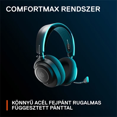 Steelseries Arctis Nova 7P vezeték nélküli kék-fekete gamer headset Steelseries Arctis Nova 7P vezeték nélküli kék-fekete gamer headset