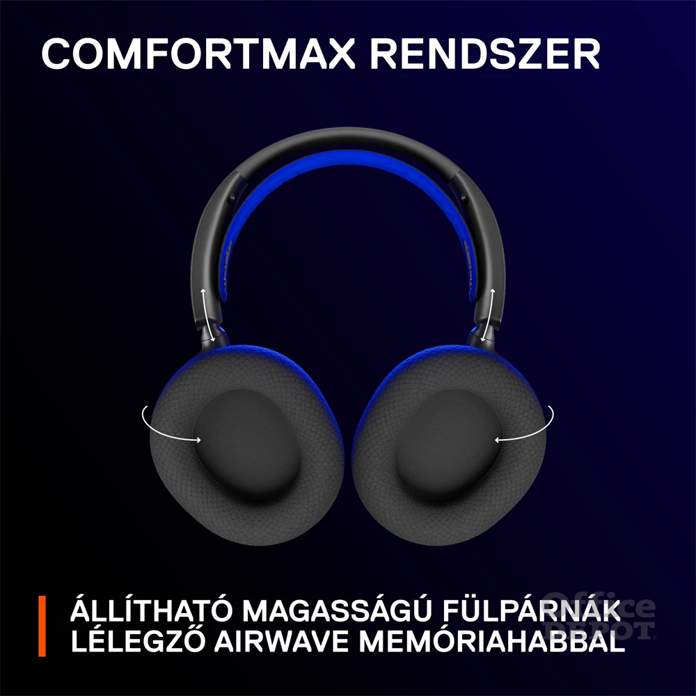 Steelseries Arctis Nova 7P vezeték nélküli kék-fekete gamer headset