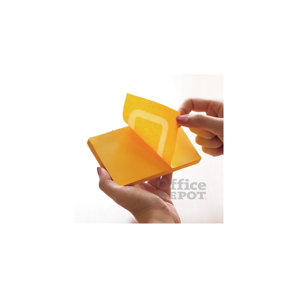 Stick`N 360° 76x76 mm 100 lap narancssárga öntapadó jegyzettömb