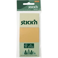 Stick`N 38x51 mm 3x100 lap (3 tömb/csomag) vegyes pasztell színek öntapadó jegyzettömb Stick`N 38x51 mm 3x100 lap (3 tömb/csomag) vegyes pasztell színek öntapadó jegyzettömb