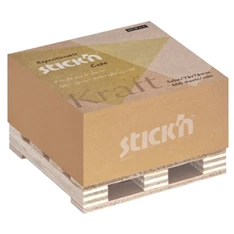 Stick`N KraftCube 76x76 mm 400 lap barna öntapadó natúr újrahasznosított jegyzettömb Stick`N KraftCube 76x76 mm 400 lap barna öntapadó natúr újrahasznosított jegyzettömb