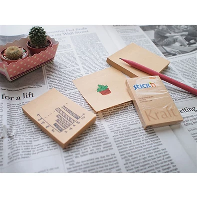Stick`N KraftNotes 76x127 mm 100 lap öntapadós natúr újrahasznosított jegyzettömb Stick`N KraftNotes 76x127 mm 100 lap öntapadós natúr újrahasznosított jegyzettömb