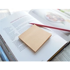 Stick`N KraftNotes 76x76 mm 100 lap öntapadós natúr újrahasznosított jegyzettömb Stick`N KraftNotes 76x76 mm 100 lap öntapadós natúr újrahasznosított jegyzettömb
