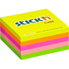Stick`N 76x76 mm 400 lap neon szivárvány öntapadó kockatömb Stick`N 76x76 mm 400 lap neon szivárvány öntapadó kockatömb