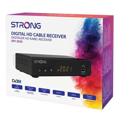 Strong SRT3030 HD DVB-C digitális kábel TV beltéri egység Strong SRT3030 HD DVB-C digitális kábel TV beltéri egység