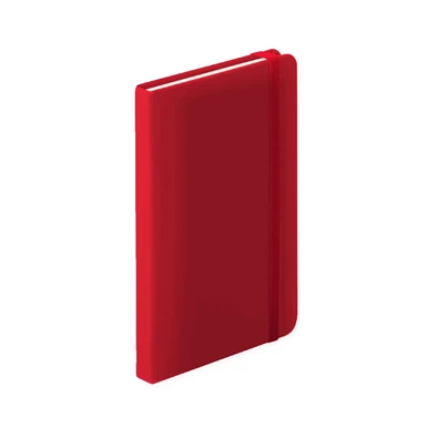 Studio 68 A6 100 lapos piros gumipántos vonalas jegyzetfüzet