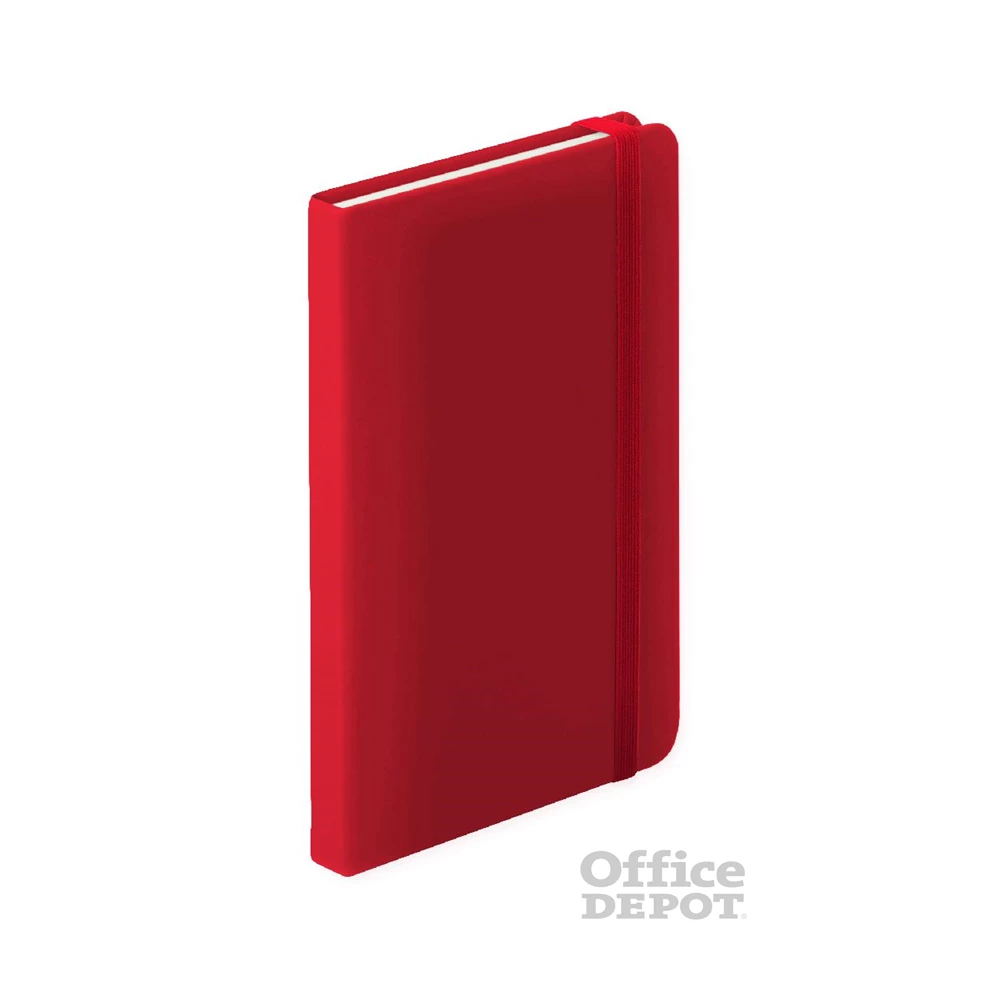 Studio 68 A6 100 lapos piros gumipántos vonalas jegyzetfüzet