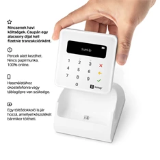 SumUp Air szett, kártyaolvasó és töltődokkoló egyben SumUp Air szett, kártyaolvasó és töltődokkoló egyben