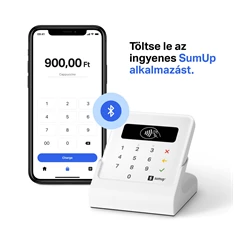 SumUp Air szett, kártyaolvasó és töltődokkoló egyben SumUp Air szett, kártyaolvasó és töltődokkoló egyben