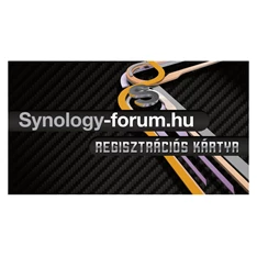 Synology terméktámogatás regisztrációs kártya Synology terméktámogatás regisztrációs kártya