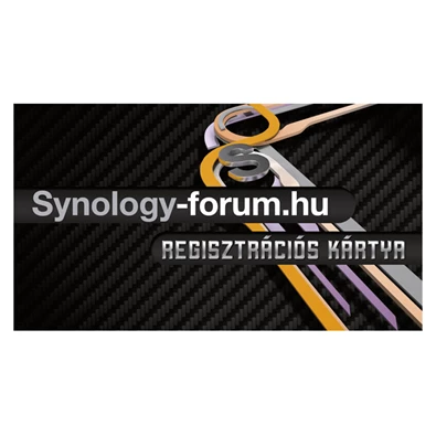 Synology terméktámogatás regisztrációs kártya Synology terméktámogatás regisztrációs kártya