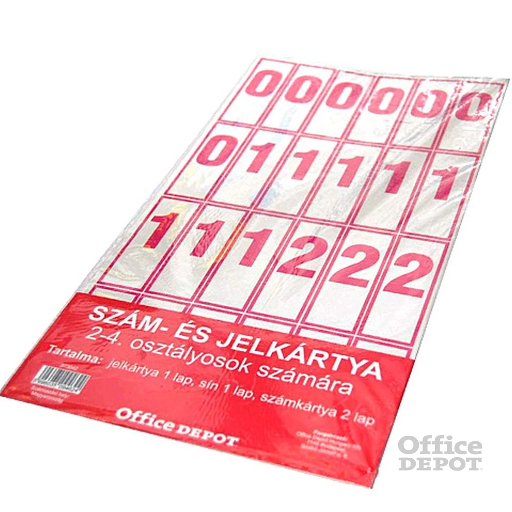 2-4. osztályos 2 ív szám-/jelkártya