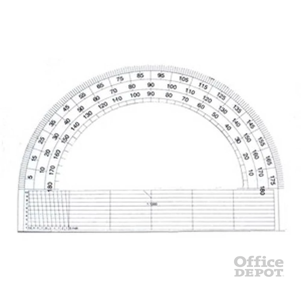 180 fokos papír szögmérő