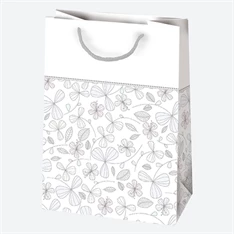 IRIS ajándéktasak, különböző mintákkal, arany/ezüst, 230x320x110 mm