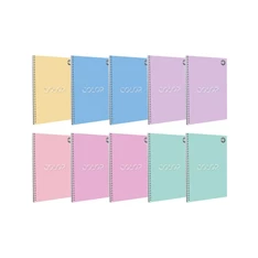 TC Color A4 70 lapos pasztell vegyes kockás spirálfüzet TC Color A4 70 lapos pasztell vegyes kockás spirálfüzet