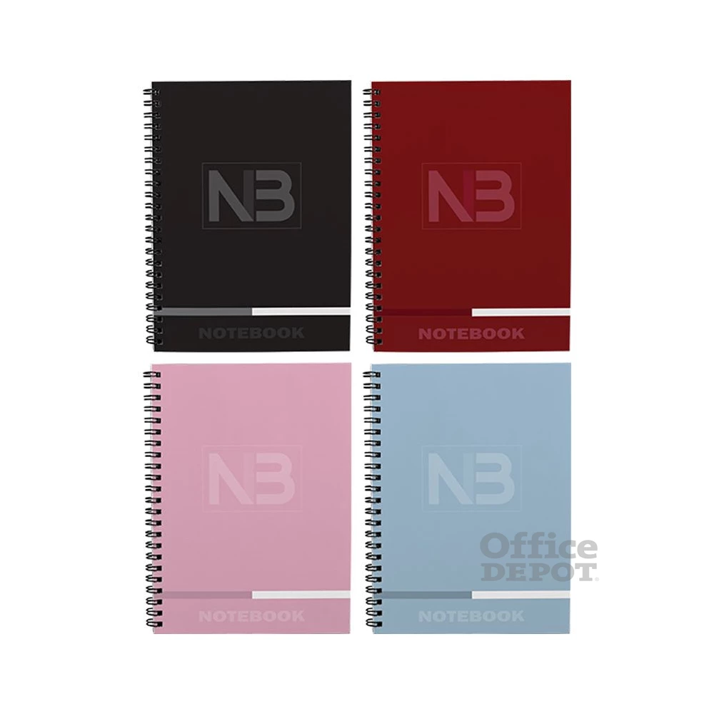 TC Notebook 3 A4 120 lapos osztott (2x40 vonal+1x40 kockás) spirálfüzet