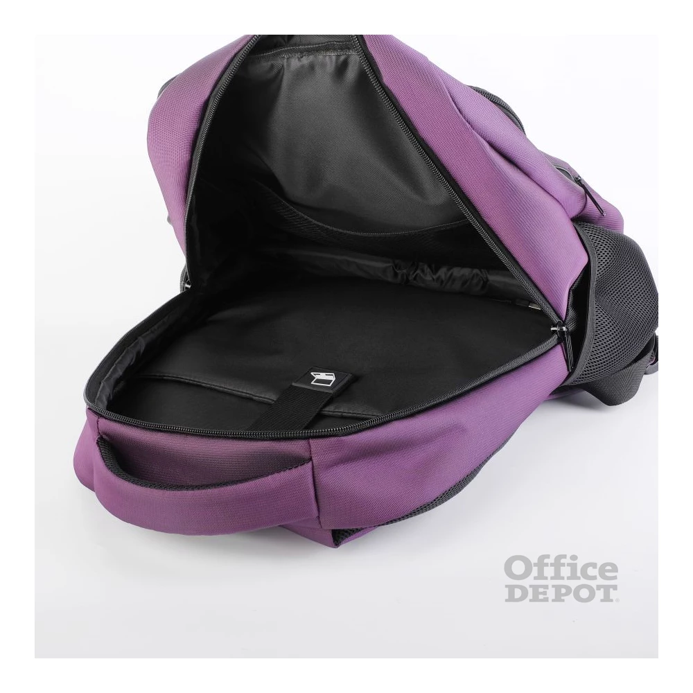 TOO 15,6" USB portos lila hátizsák