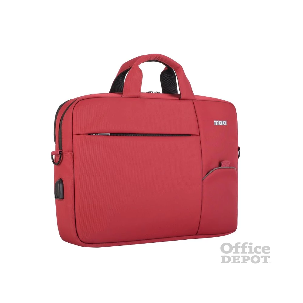 TOO 15,6" USB portos piros notebook táska