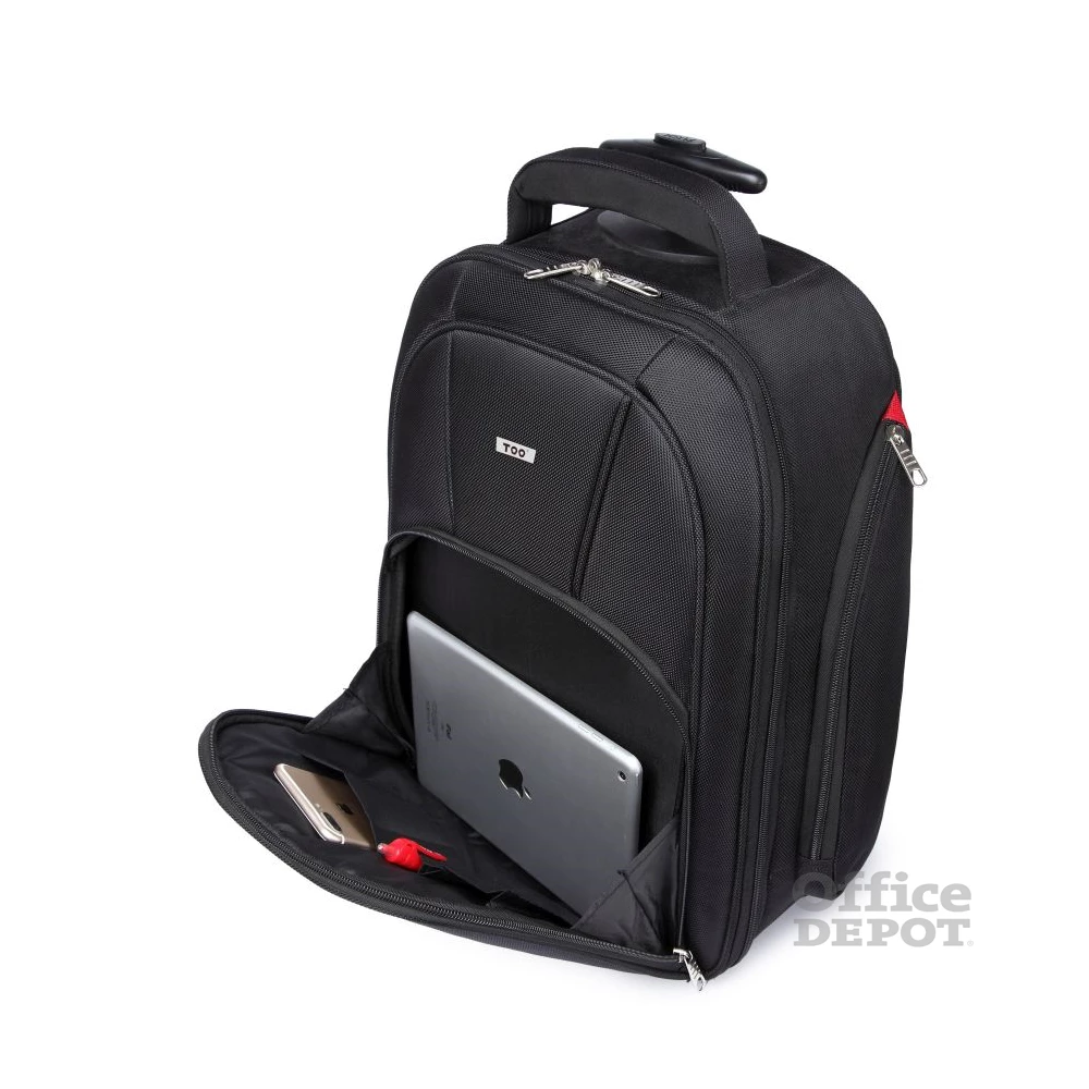 TOO 15,6" fekete gurulós hátizsák